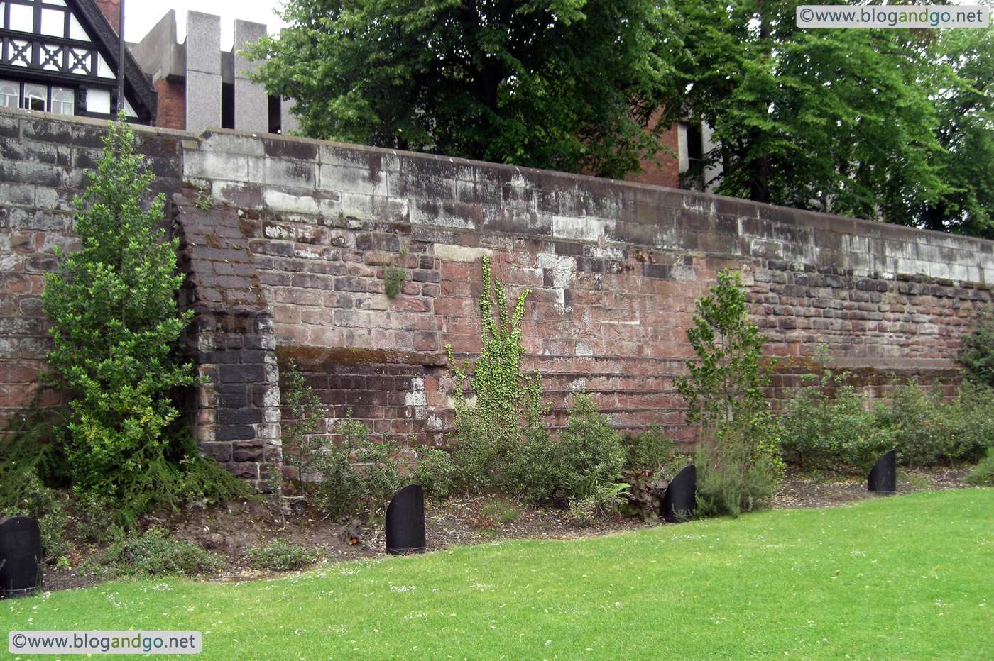 Chester - Evidence of a breach in the Medieval walls